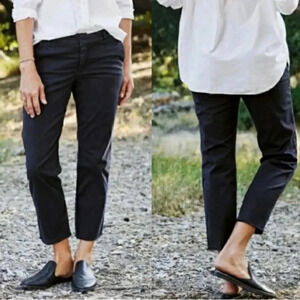 Frank & Eileen Wicklow The Italian Cropped Chino Pant Black Size 12